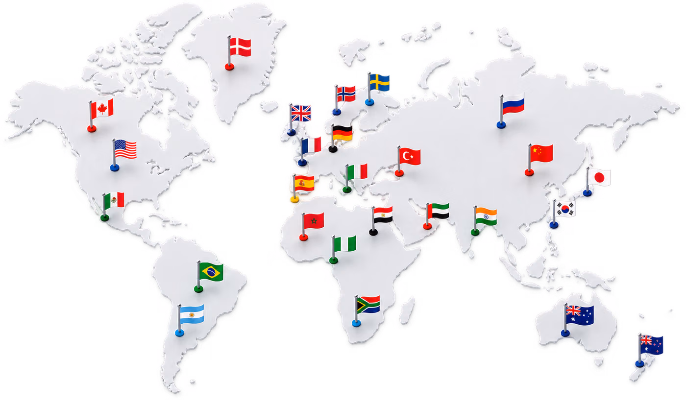 Global pazara erişim — dünya haritası